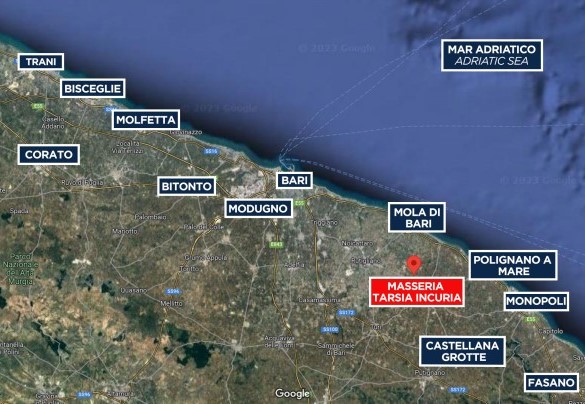 Masseria Tarsia Incuria - Map