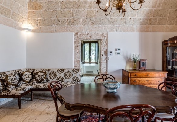 Large hallway/living room first floor – Masseria Tarsia Incuria