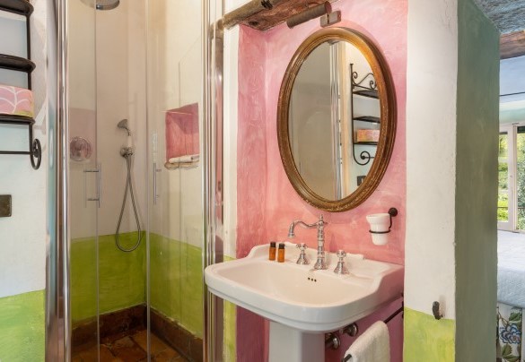 Bagno con doccia n.1 en-suite alla camera n.1 - Molino L’Oppino