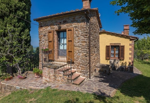 The stone turret was originally the main body of the structure  - Monterzi