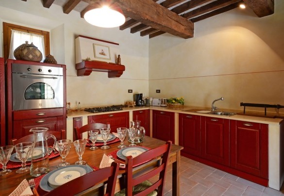 La cucina in stile rustico - Monticchia