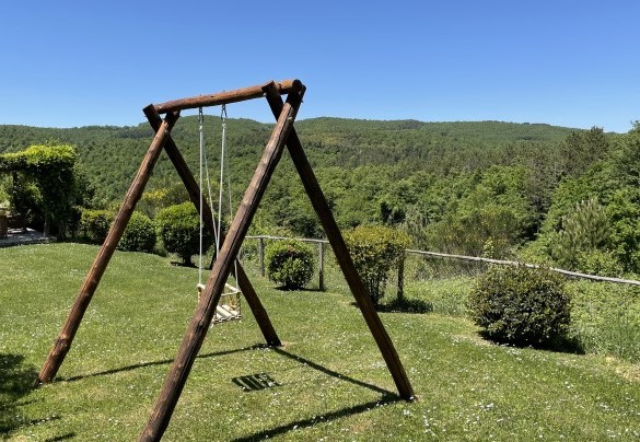L'altalena si affaccia sul rigoglioso bosco - Muffato