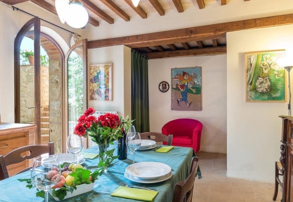 Detail of the table prepared for pleasant dinners – Mulino della Quercia 2+1