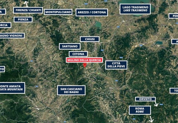 Mulino della Quercia - Mappa