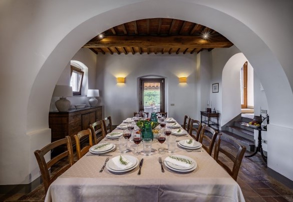 Sala da pranzo al piano terra del casale - Muricciaglia