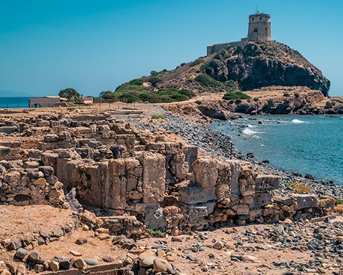 Cagliari and the archaeological site of Nora
