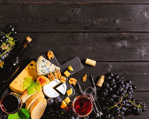 Degustazione vino, balsamico ed olio con formaggi
