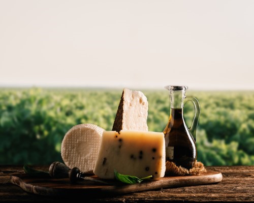 The flavors of Emilia: parmigiano, balsamic vinegar & wine