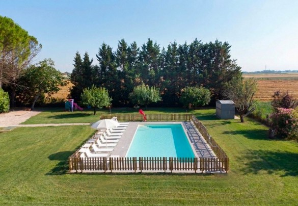 The swimming pool is located approximately 25 meters from the house - Nonna Isa