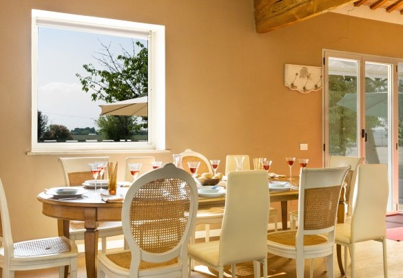 Open plan with kitchen and dining with direct exit - Nonna Isa