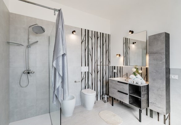 Bagno en suite camera matrimoniale. Nova Domus