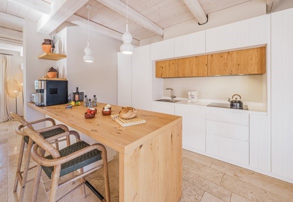 Kitchen with large peninsula - Opuntia Trulli e Lamie