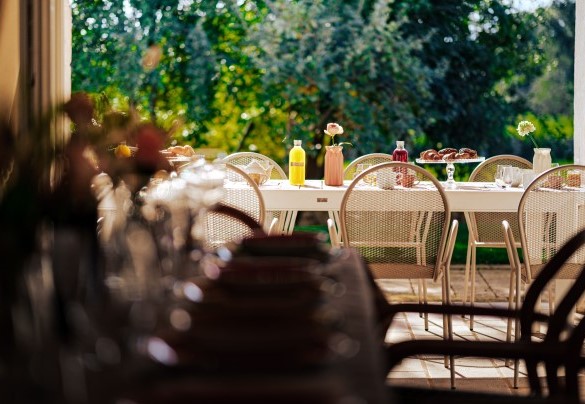 Patio for fresh breakfasts and dinners - Opuntia Trulli e Lamie