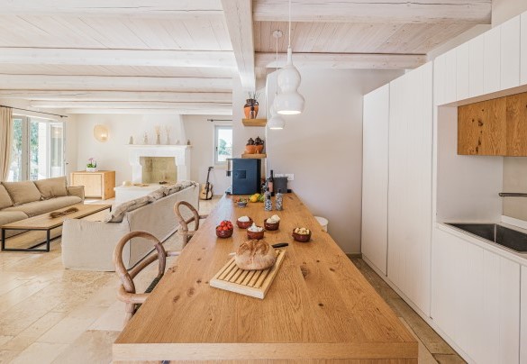Kitchen with large peninsula - Opuntia Trulli e Lamie