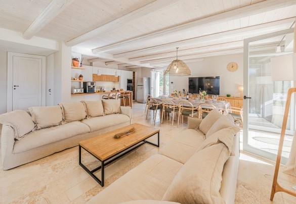 Large living area with sitting room with sofas and TV - Opuntia Trulli e Lamie