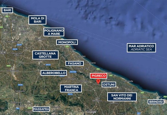 Pigreco - Map