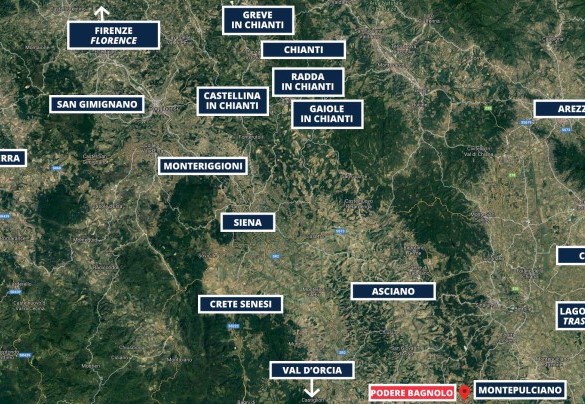 Podere Bagnolo - Map