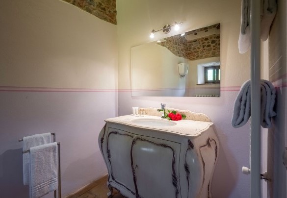 Bagno en suite con doccia n.9 (unità 4)