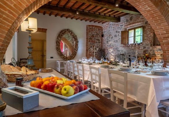 L’ampia sala da pranzo nell’unità comune  - Podere Bellaria