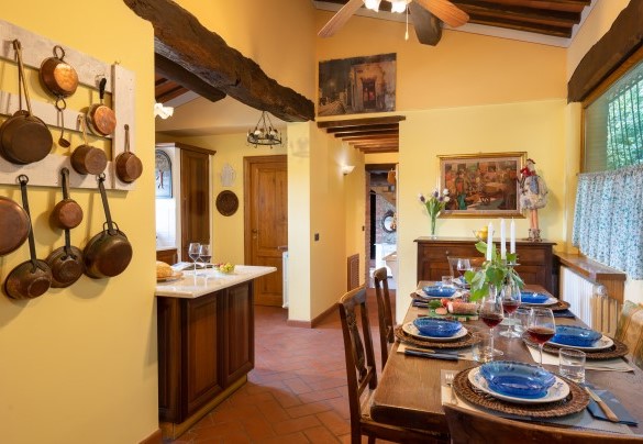 Tavola da pranzo vicina alla cucina - Podere Belvedere