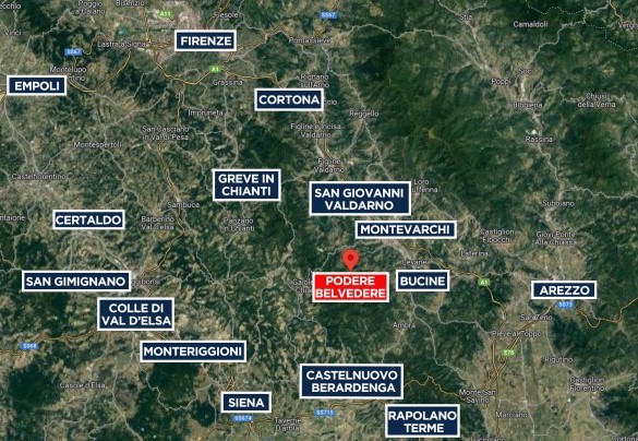Podere Belvedere - Mappa