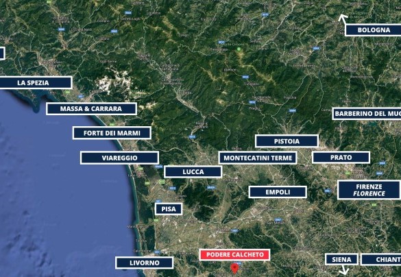 Podere Calcheto - Mappa