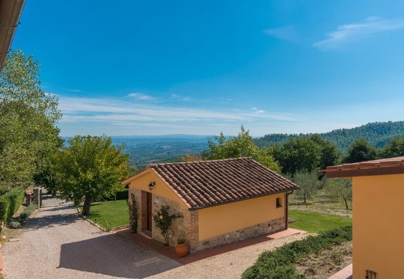 La vista dalla villa si slancia sull'orizzonte - Podere Campotorno