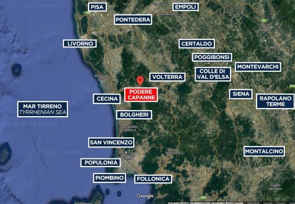 Podere Capanne - Mappa