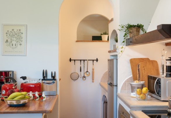 La cucina in muratura – Podere Capanne