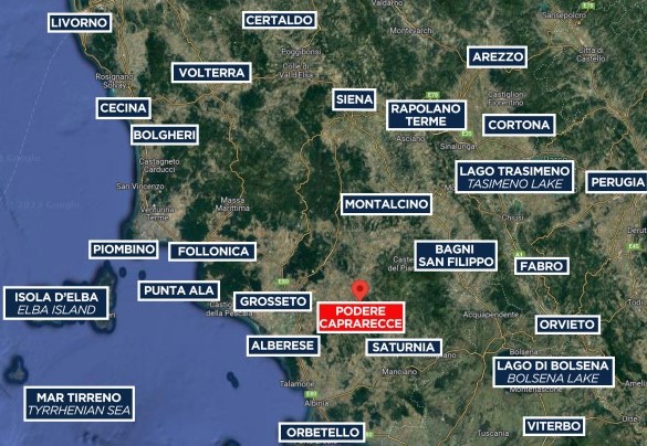 Podere Caprarecce - Mappa