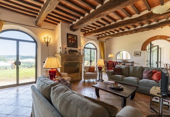 Lounge area on the ground floor - Podere Casanovina