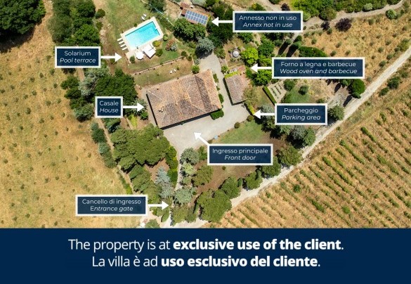 Podere Casanovina - Property Plan