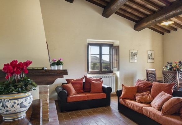 Il salotto al primo piano - Podere Collelungo