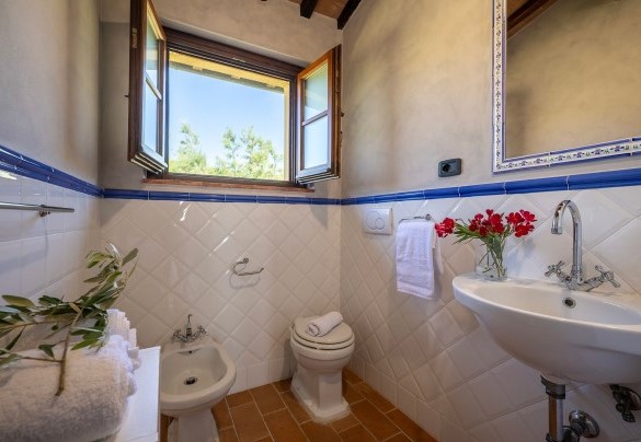 Bathroom with hydro-massage shower n.6 in Annex n.2 - Podere Collelungo