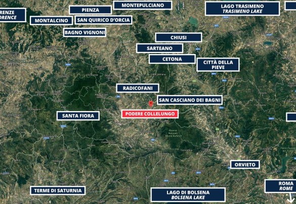 Podere Collelungo - Mappa