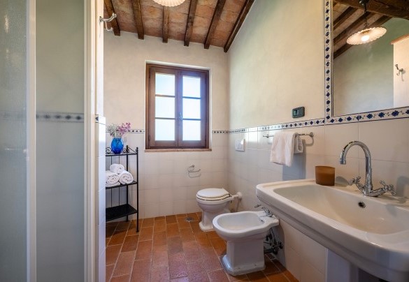 Bathroom with a hydro-massage shower n.4 in Annex n.1 - Podere Collelungo