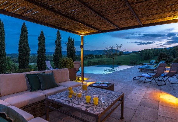 Il romantico gazebo in zona piscina - Podere Fabbrica