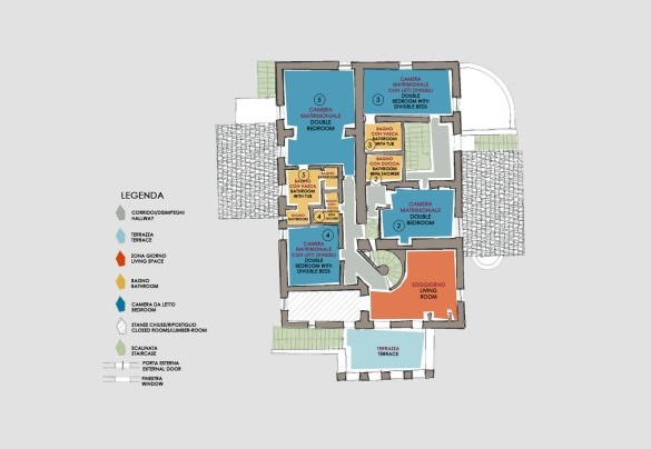 Podere Fabbrica - First Floor