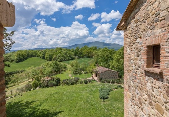 Scorcio panoramico dalla casa verso il giardino - Podere Fabbrica