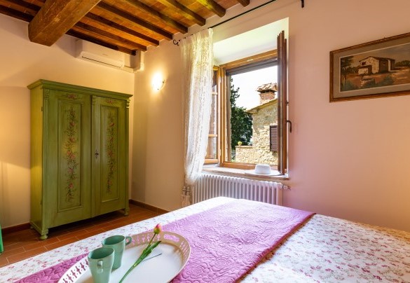 Camera matrimoniale n.2 con letto divisibile, al primo piano – Podere Fornacchia 
