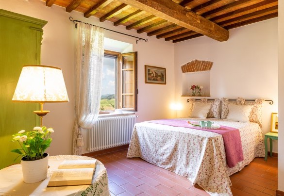 Camera matrimoniale n.2 con letto divisibile, al primo piano – Podere Fornacchia 