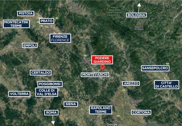 Podere Giardino - Map