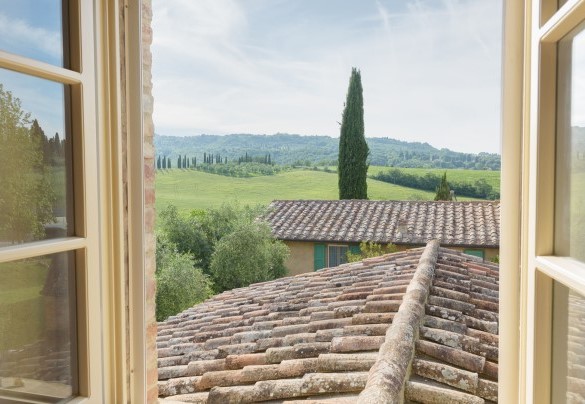 The villa overlooks the annex - Podere Gragnano