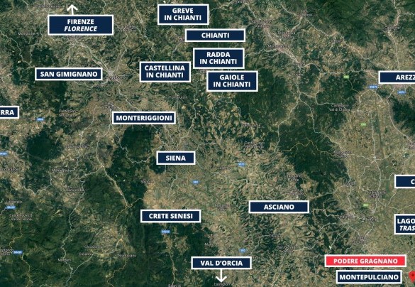 Map of the area - Podere Gragnano