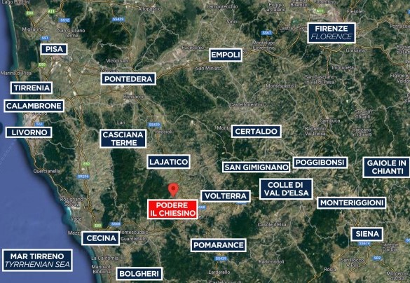 Podere il Chiesino - Map