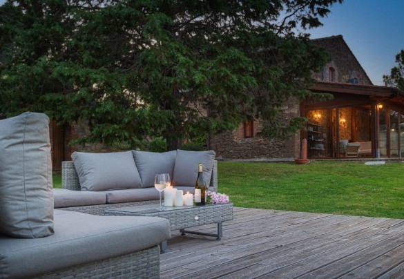 The external living area where you can enjoy the coolness of summer evenings – Podere Il Chiesino