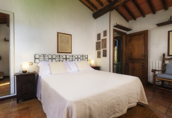 Double bedroom n.1 on the first floor, Main house - Podere Caprarecce