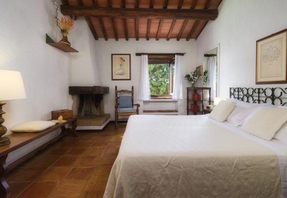Double bedroom n.1 on the first floor, Main house - Podere Caprarecce