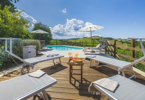 panoramic pool on the hills of Scansano - Podere Caprarecce