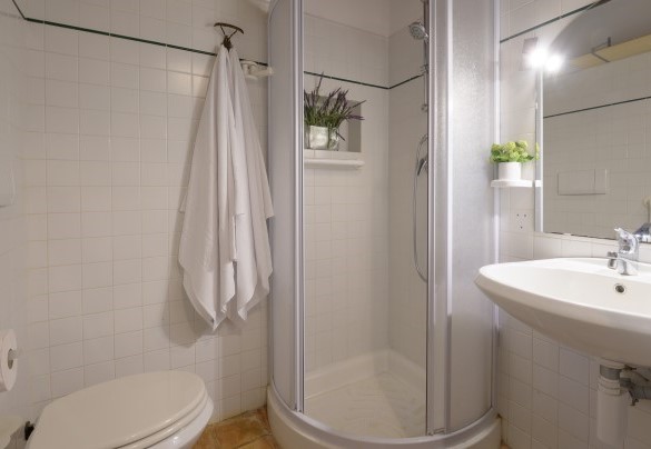 Bathroom with shower n.1 on the ground floor, Main house - Podere Caprarecce